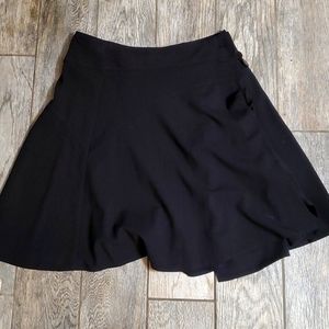 Black wrap skirt